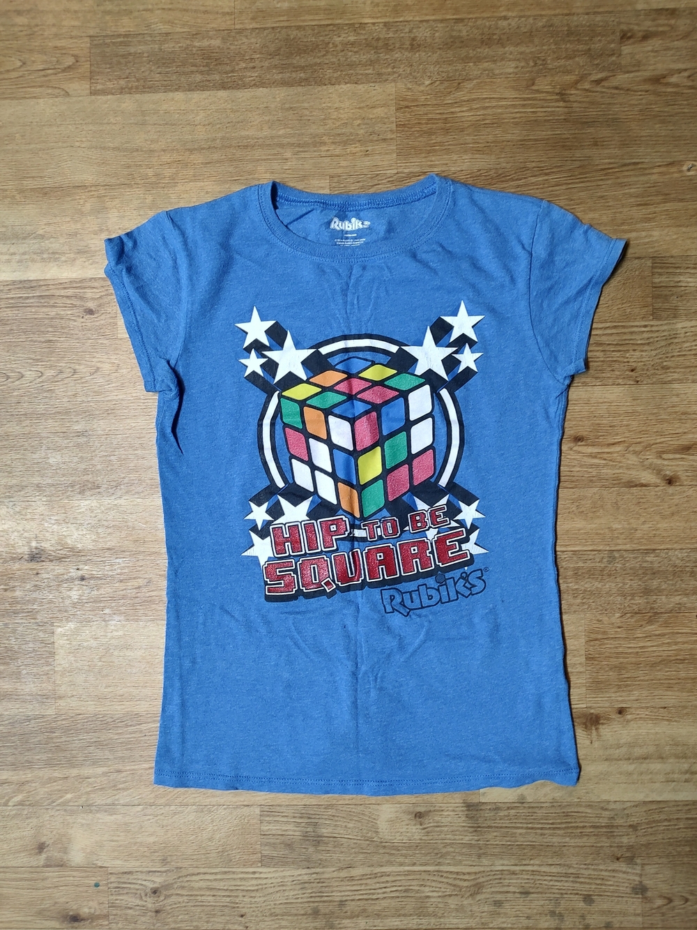 Blue 'Hip to Be Square' Kids Graphic Tee